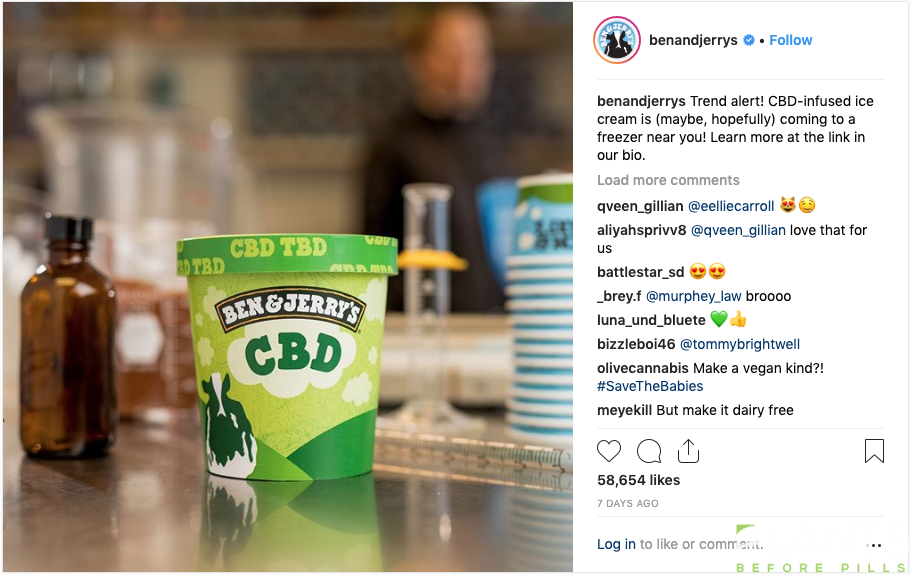 Ben & Jerry's Intends to Make CBD Ice Cream