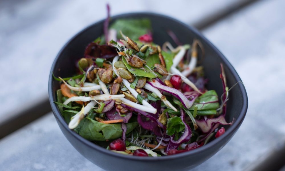 Green Salad with CBD Hemp Oil Vinaigrette